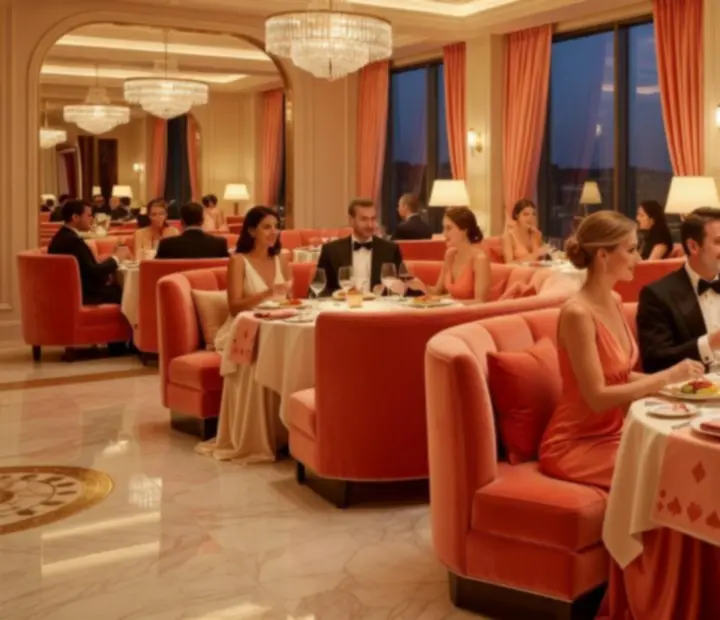 Gastronomski ambijent i interijer casino restorana Croatian Carnival