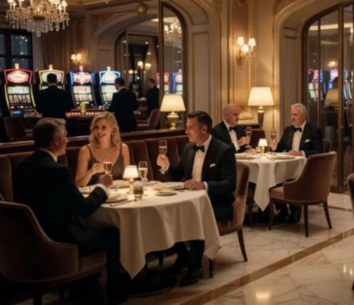 Svečana večera u večernjoj casino atmosferi